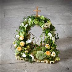 Fresh Flower Gates of Heaven Funeral Tribute 
