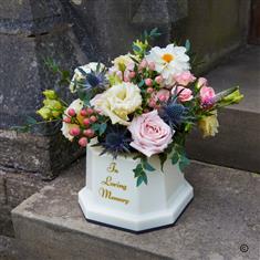 Fresh Flower Posy in Memorial Vase