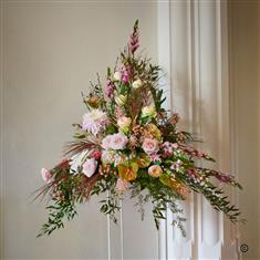 Pedestal of Flowers - Church Flowers 