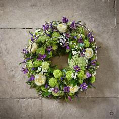 Fresh Flower Regal Wreath Funeral Tribute 