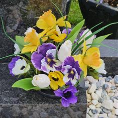 Artificial Grave Flowers - Spring Mix
