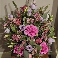 Mothersday Fresh Flower Grave Arrangement