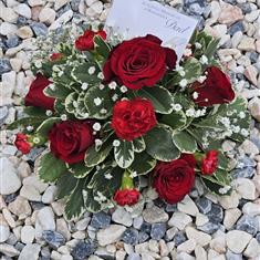 Small Fresh Flower Posy - Red Rose 