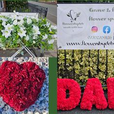 LFC package - artificial coffin spray, 3 letters, heart &amp; wreath 